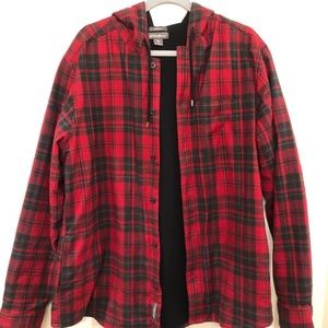 Eddie Bauer Hooded Shirt Jacket